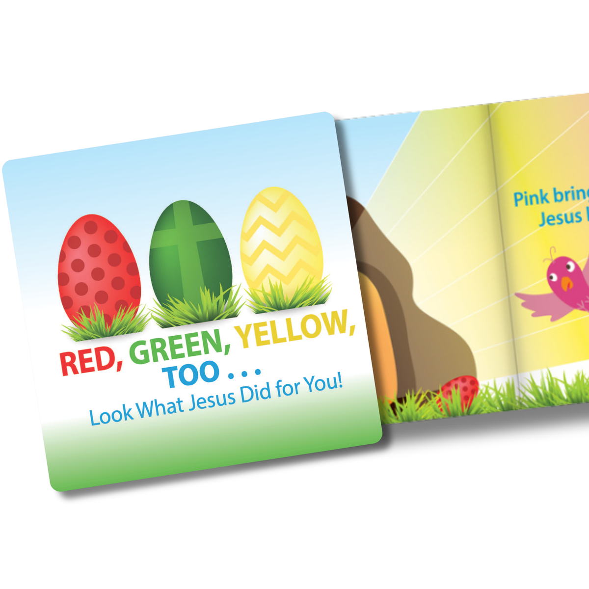 8-Page Board Book - Red, Green, Yellow, Too . . .