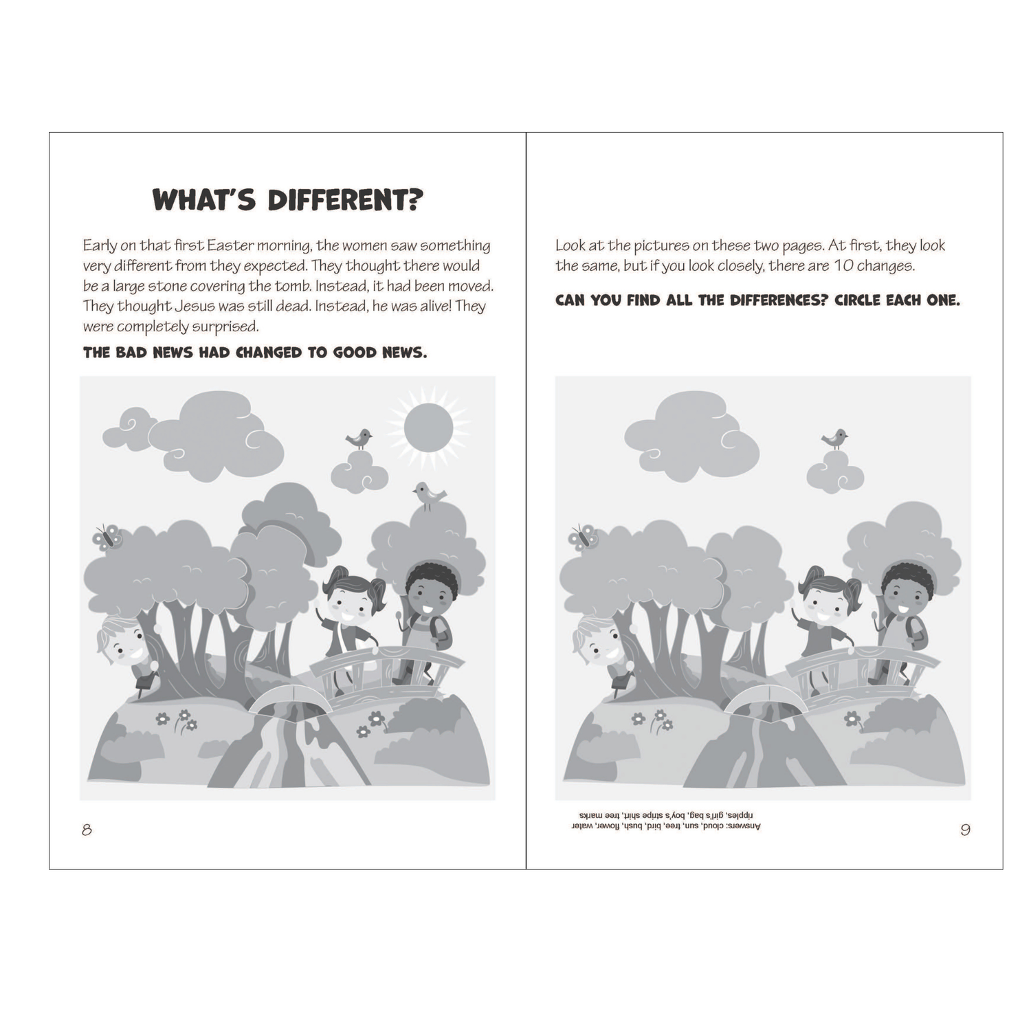 Gospel Fun for Little Ones Activity Booklet for Preschoolers - KJV - Run and Tell!