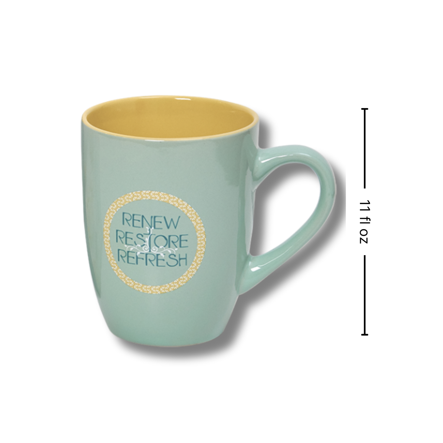 Ceramic Mug in Gift Box - Renew. Restore. Refresh