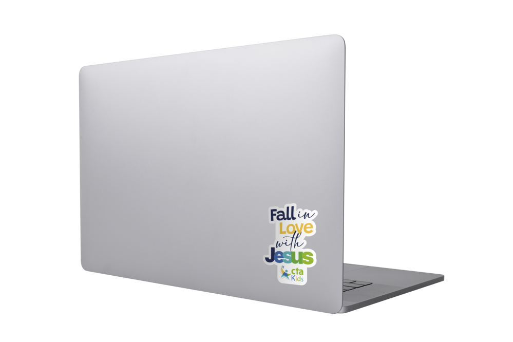 2" Vinyl Sticker - Fall in Love with Jesus CTAKids
