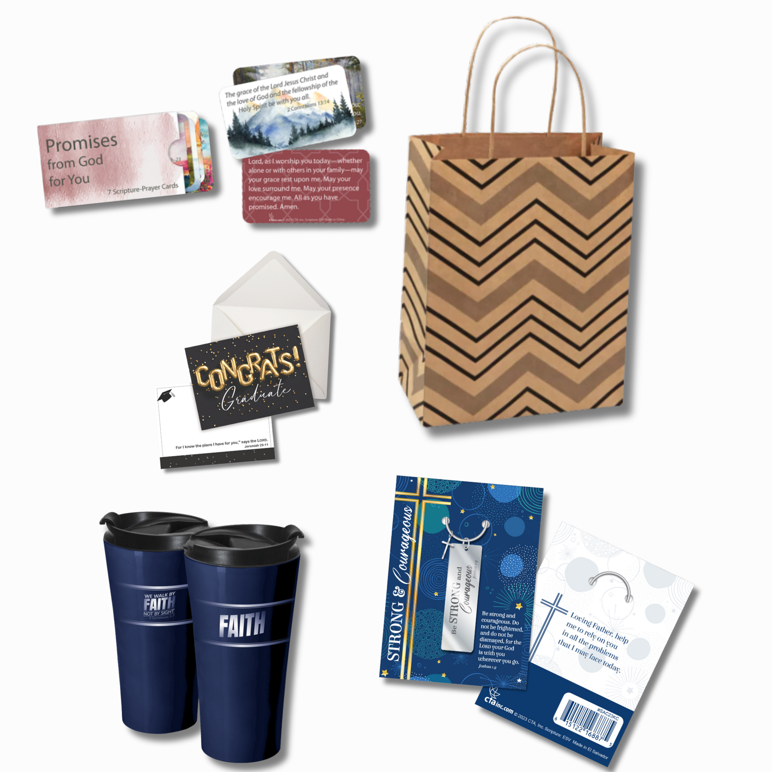 Inspirational Graduation Gift Set - Strong & Courageous