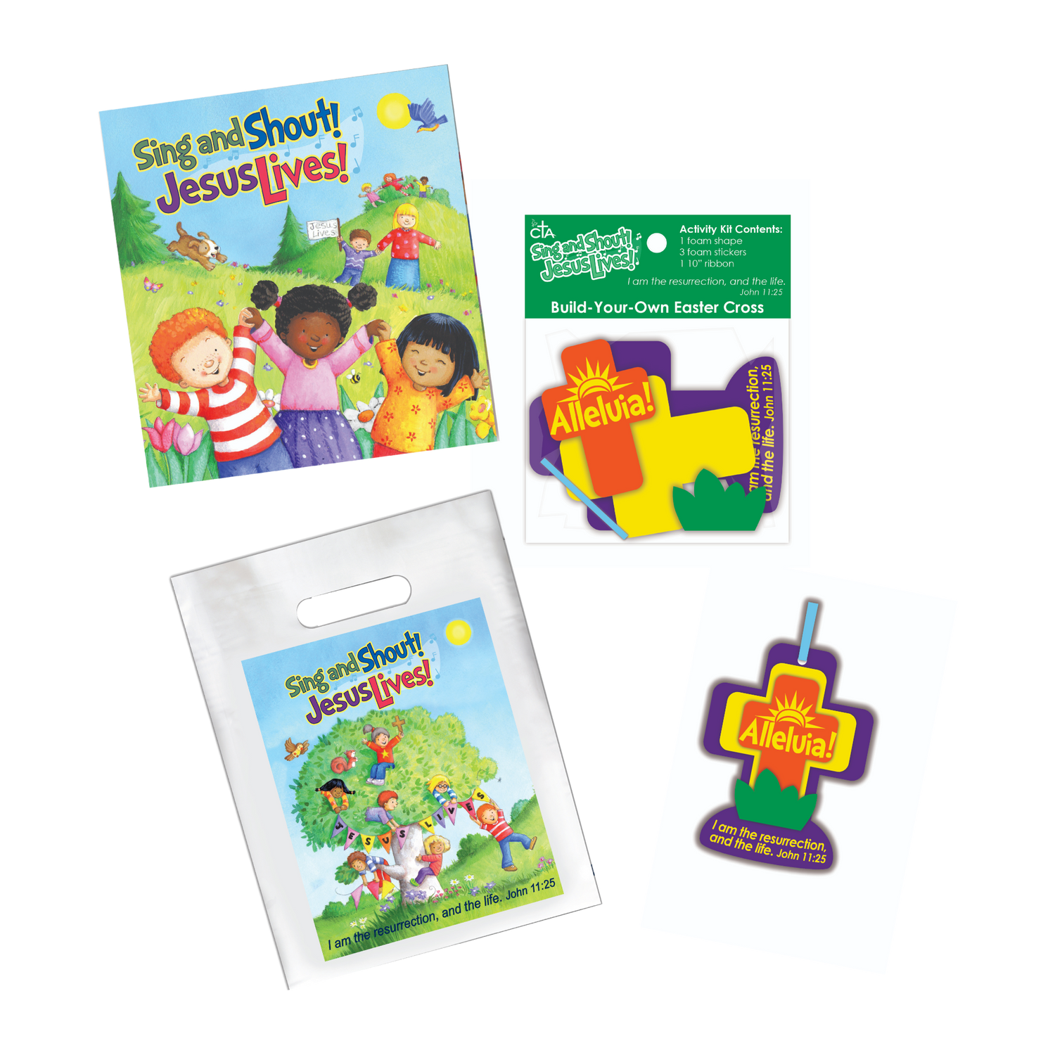 Sing and Shout! Jesus Lives! Easter Activity Set for Kids