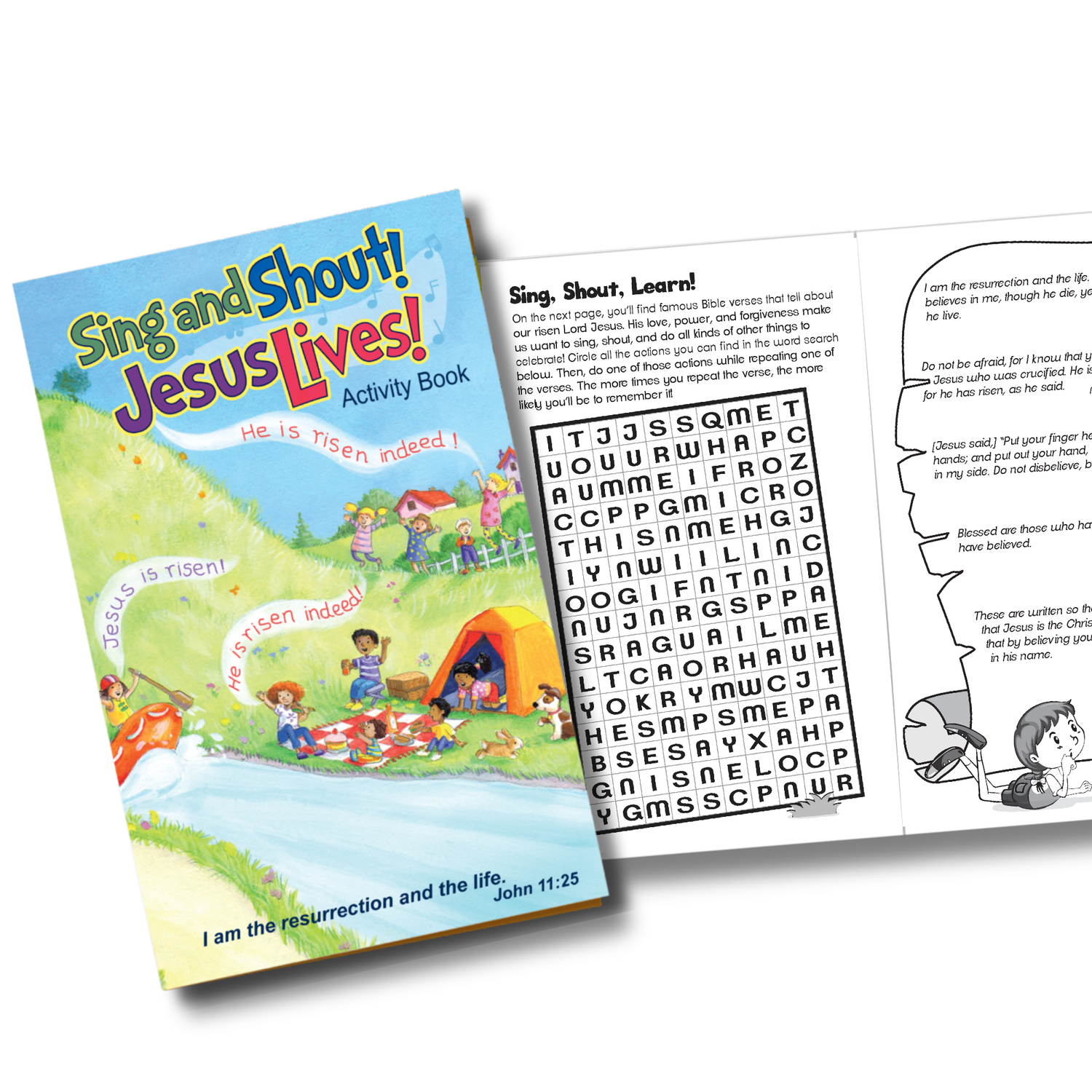 Activity Book - Sing and Shout! Jesus Lives!