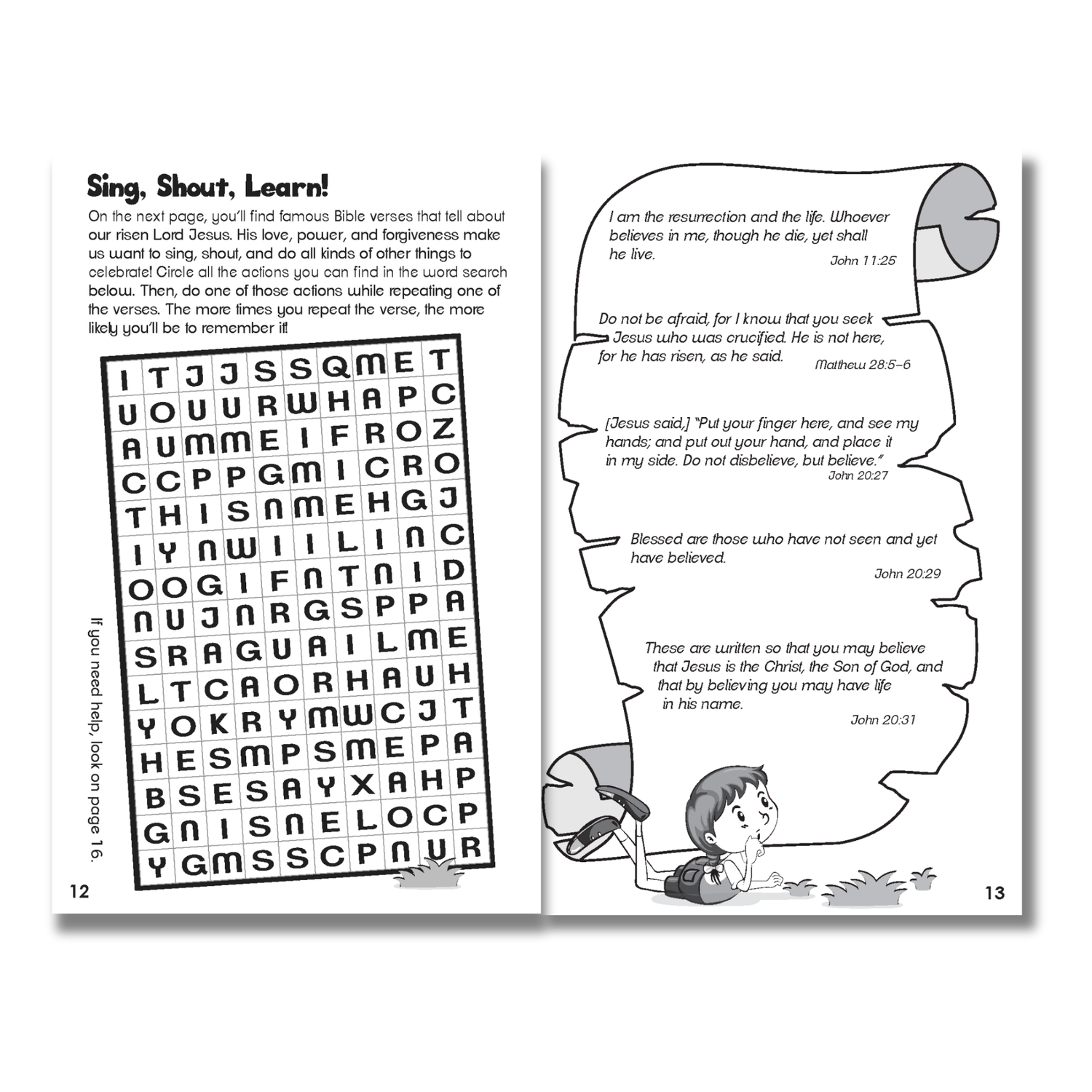 Activity Book - Sing and Shout! Jesus Lives!