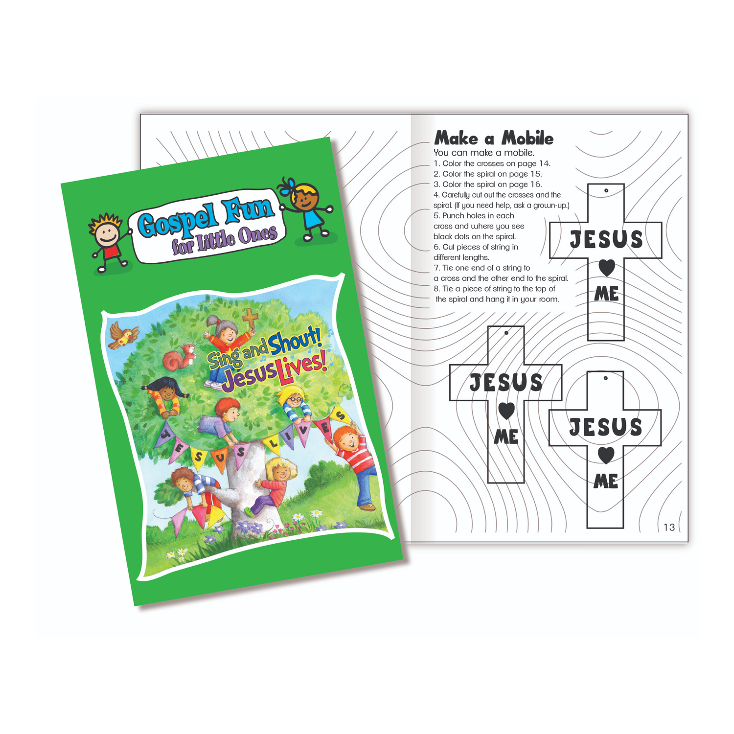 Sing and Shout! Jesus Lives Activity Book for ages 3-6