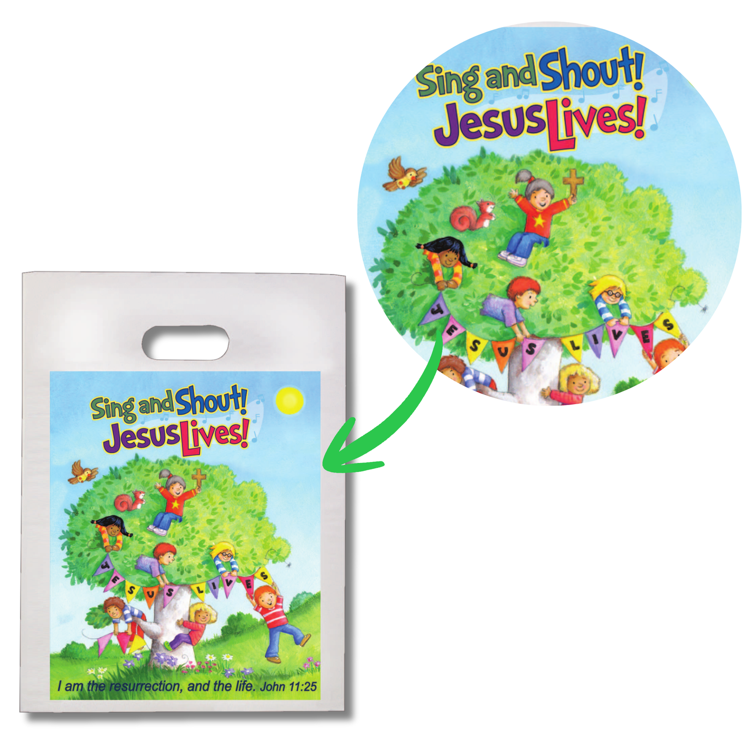 Goodie Bags (12 Pack) - Sing and Shout! Jesus Lives!