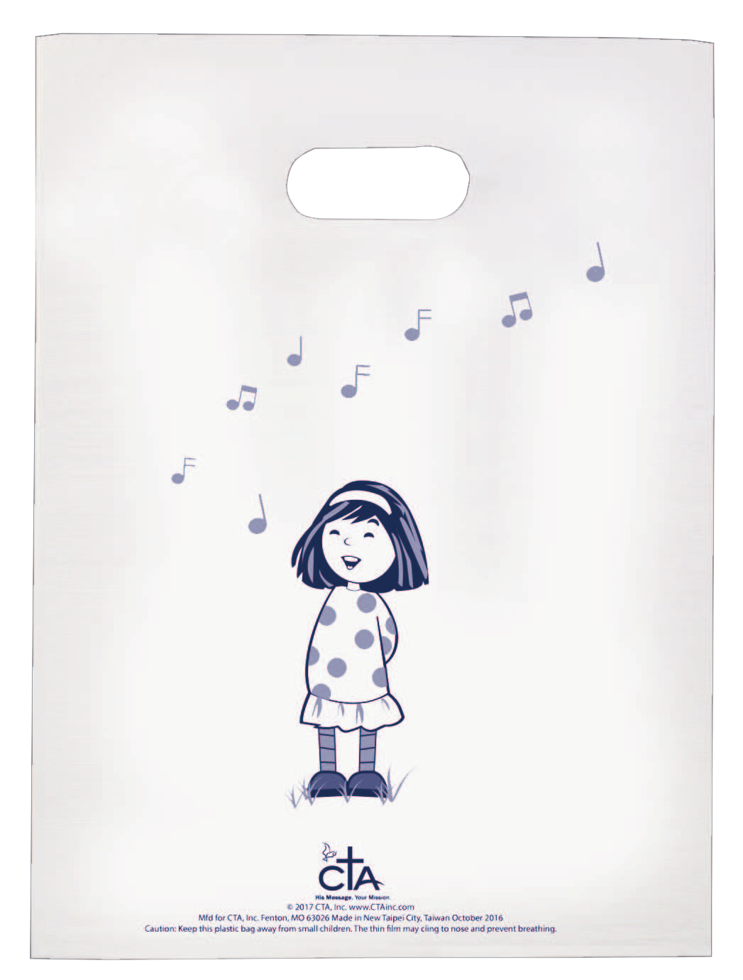 Sing and Shout! Jesus Lives! back of goodie bag