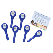 Set of six maracas (1¾" x 4¾") with one 5" x 4" song sheet—perfect for music activities and group sing-alongs.
615122-12542-7