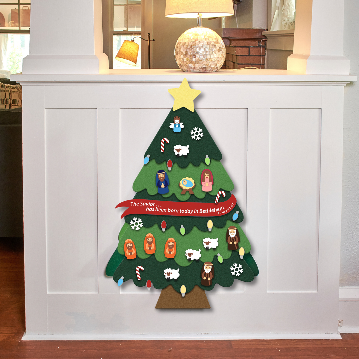 3' Heirloom Quality Build-Your-Own Christmas Tree Decoration with 34 Ornaments