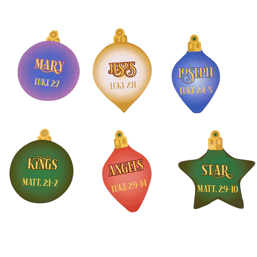 Make-Your-Own Cardstock Ornament Set - The Story of the Nativity