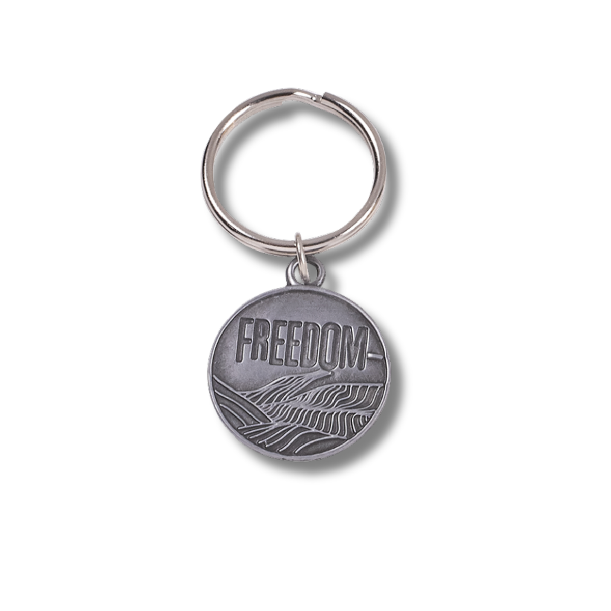 1" Pewter-Like Key Chain - Set Free
