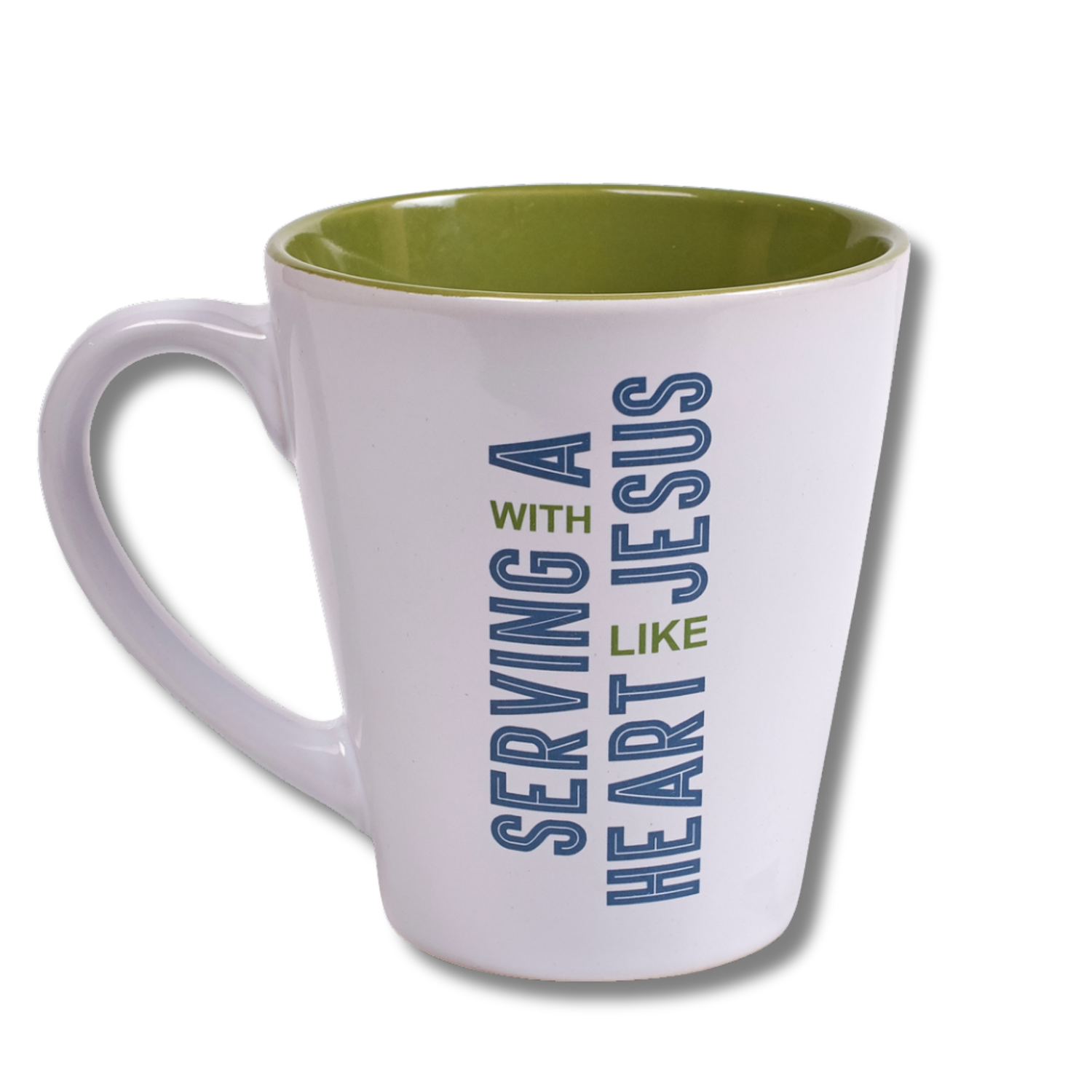 12oz Ceramic Mug in Gift Box - Serving with a Heart like Jesus
