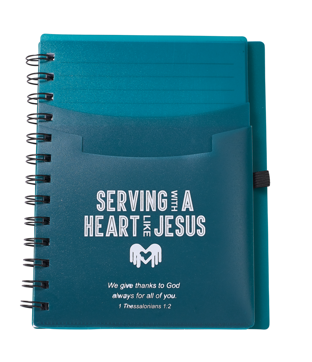 5-1/2" x 7" Spiral Notebook - Serving with a Heart like Jesus