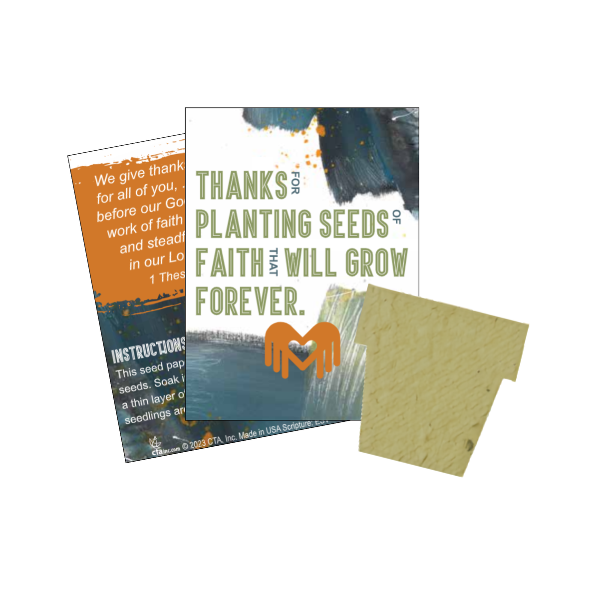 Recycled Seed Gift Pack - Thank You for Planting Seeds of Faith