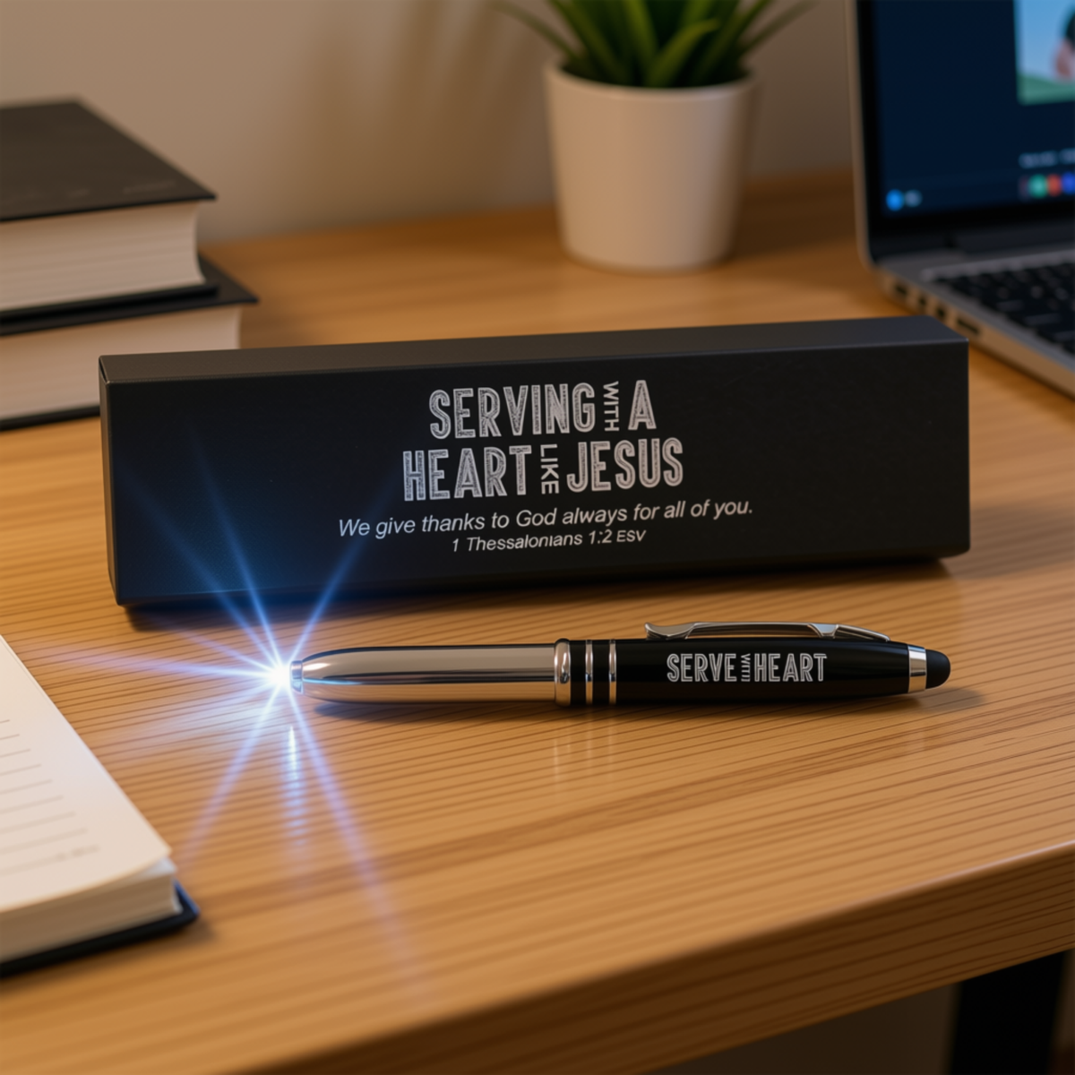 3-in-1 Pen in Gift Box - Serving with a Heart like Jesus