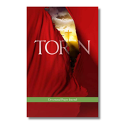 Book cover with red fabric and cross, titled 'Torn' by CTA Christ to All & CTA Publishing.