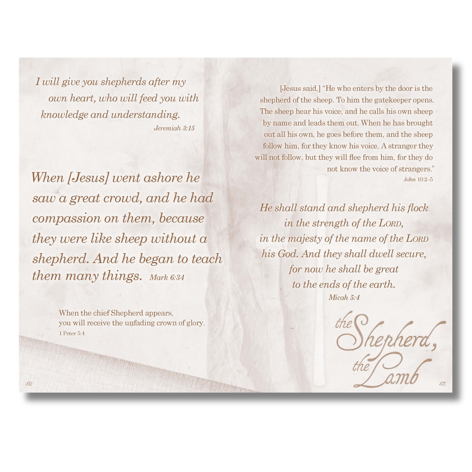 Devotional Prayer Journal - The Shepherd, the Lamb