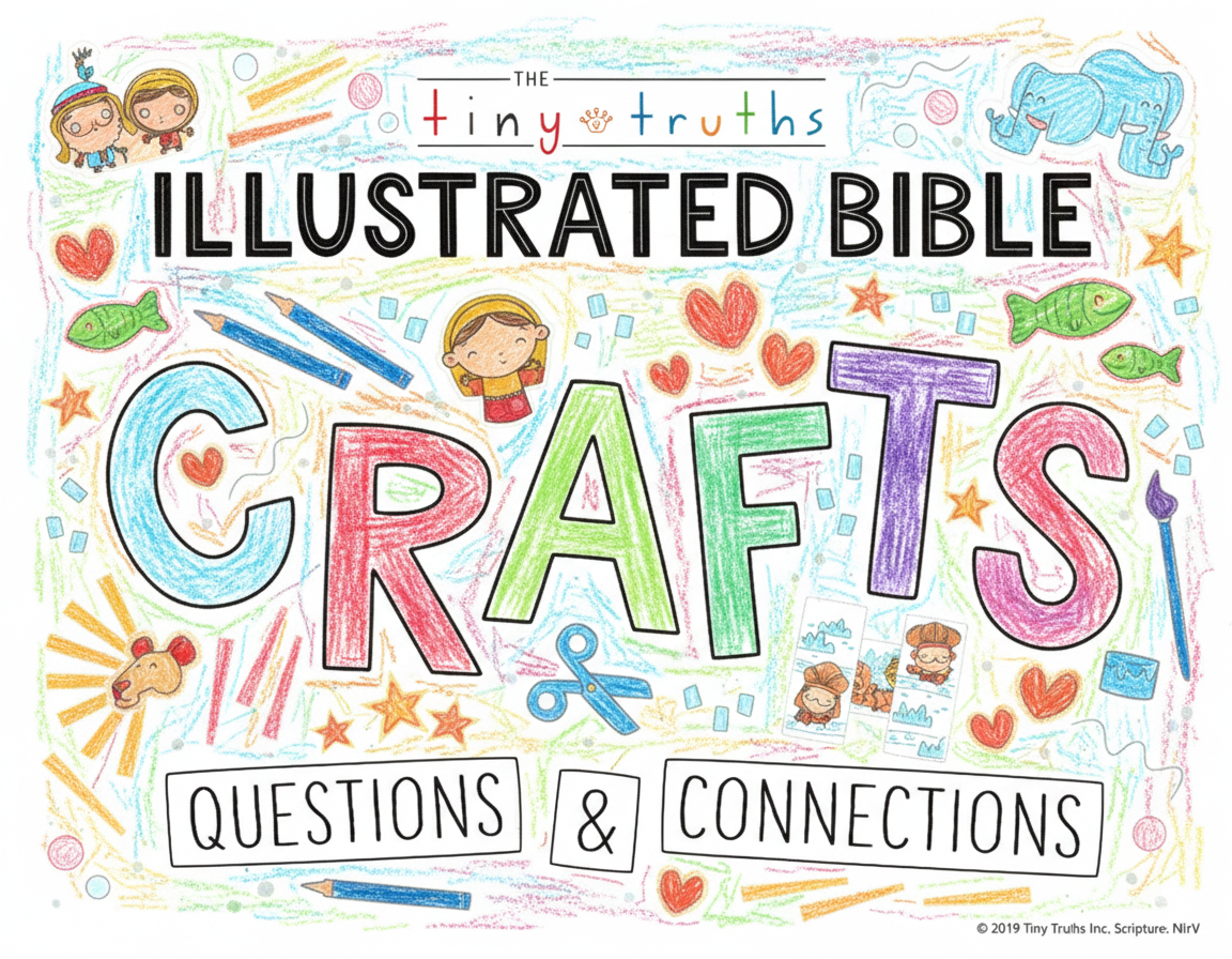 DIGITAL DOWNLOAD Tiny Truths Illustrated Bible 33 Crafts, Questions & Connections Worksheets