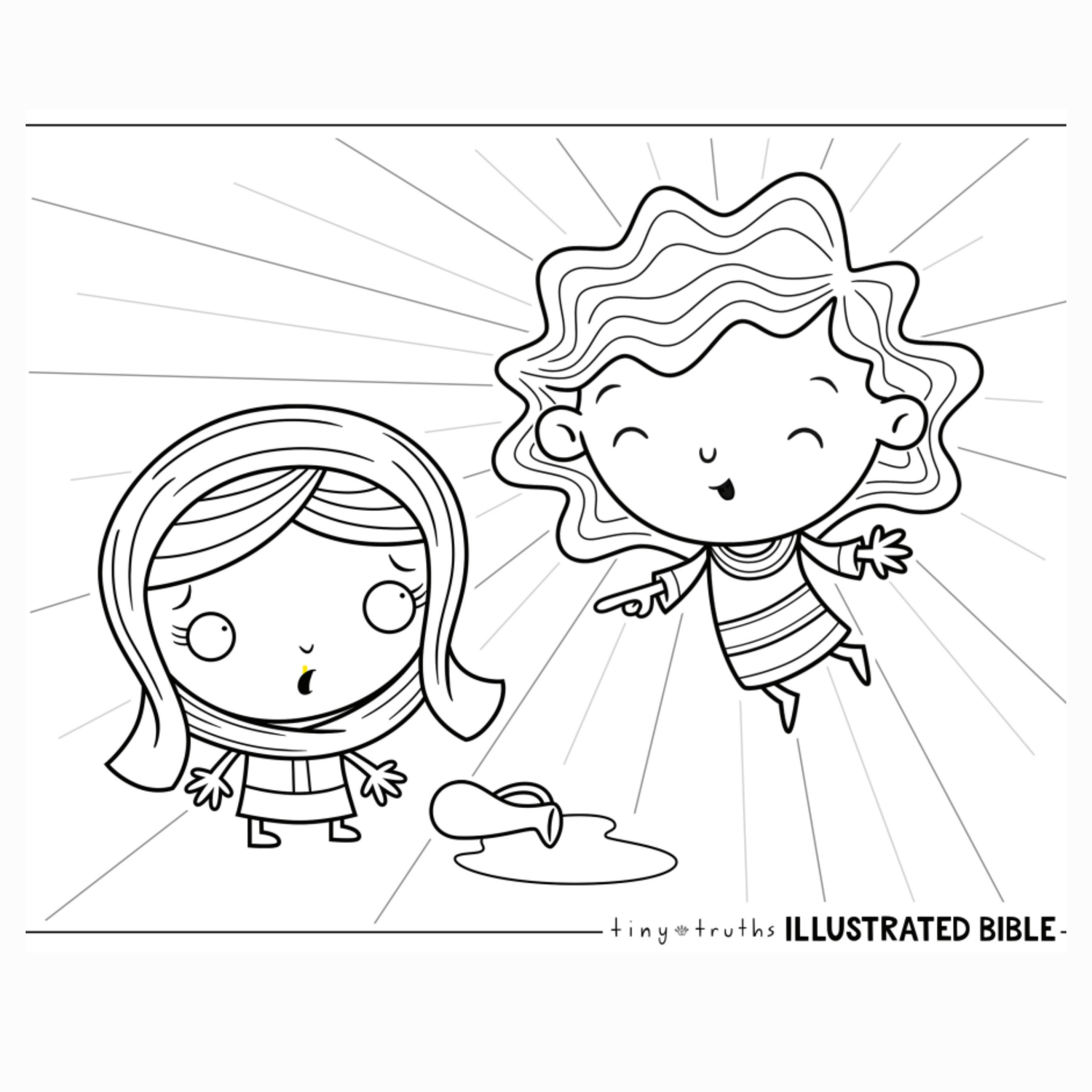 DIGITAL DOWNLOAD Tiny Truths Christmas Story Coloring Pages