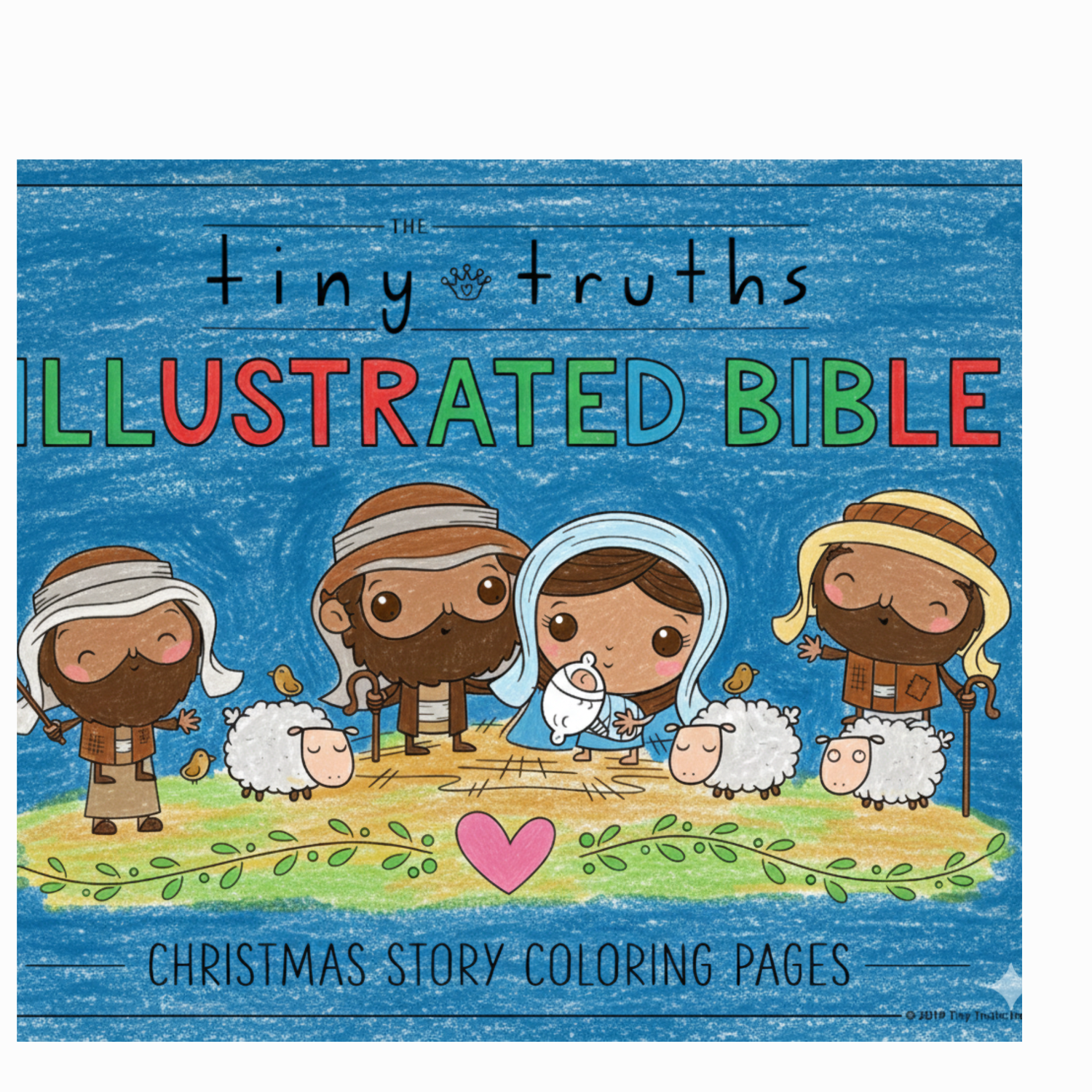 DIGITAL DOWNLOAD Tiny Truths Christmas Story Coloring Pages