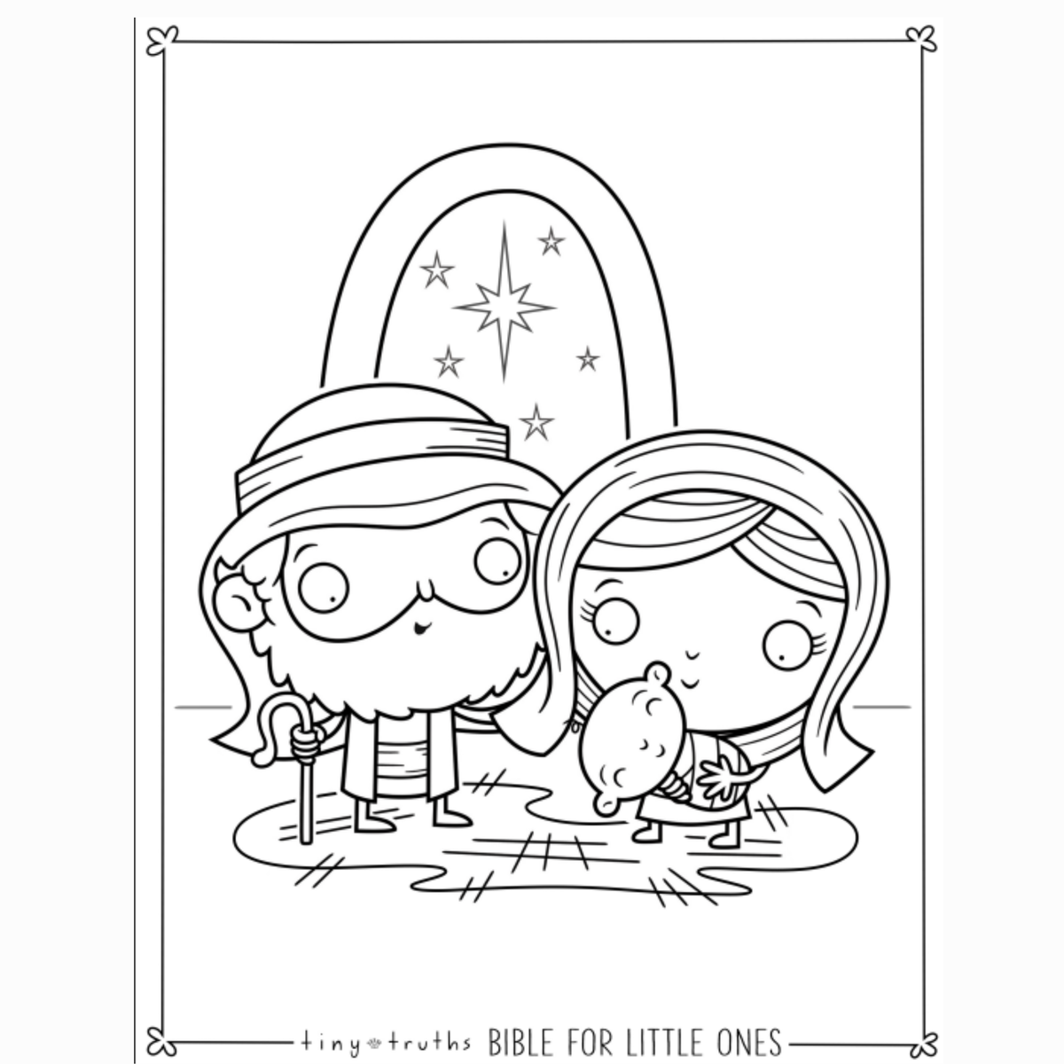 DIGITAL DOWNLOAD Tiny Truths 10 Bible for Little Ones Coloring Pages