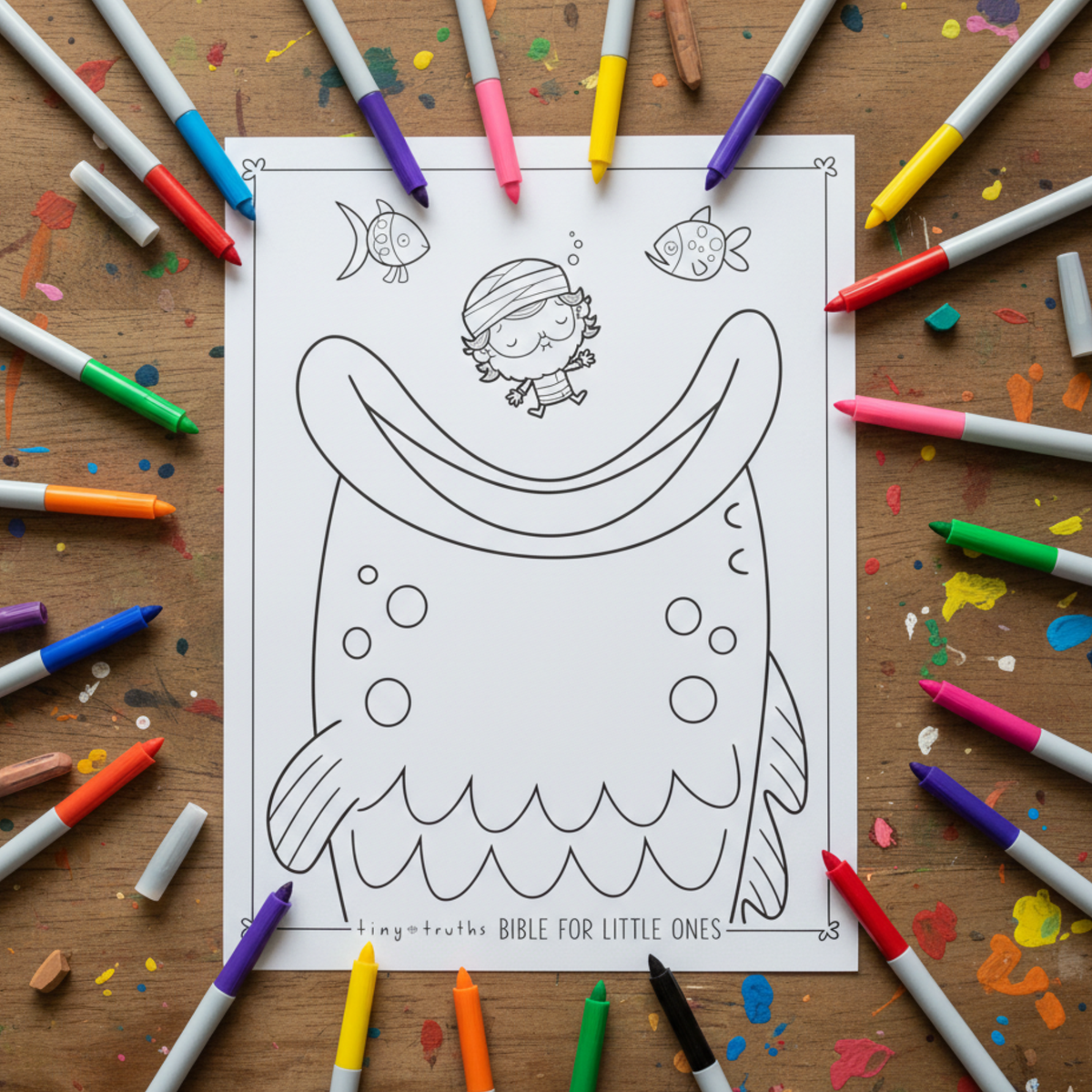 DIGITAL DOWNLOAD Tiny Truths 10 Bible for Little Ones Coloring Pages