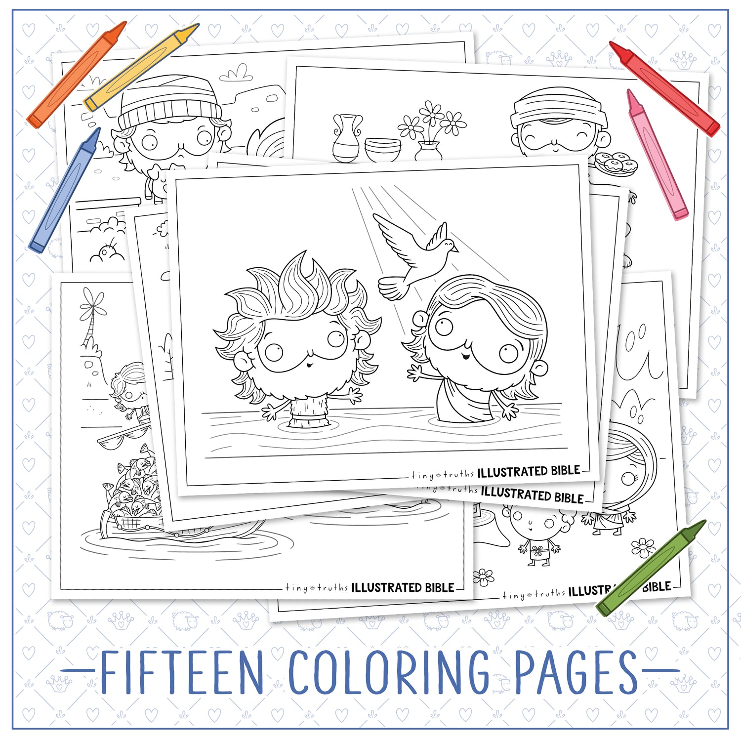 DIGITAL DOWNLOAD Tiny Truths New Testament Coloring Pages
