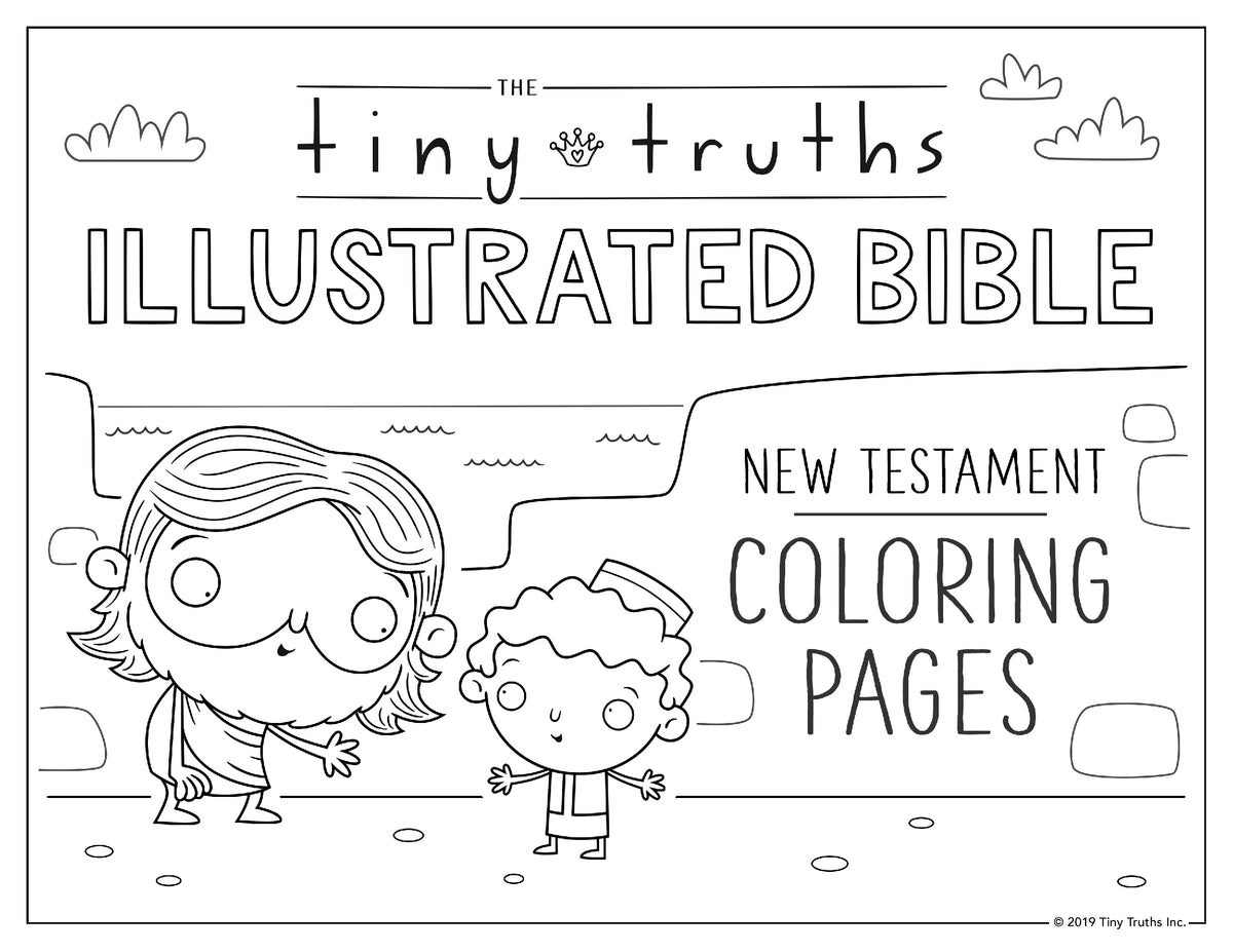 DIGITAL DOWNLOAD Tiny Truths 15 New Testament Coloring Pages