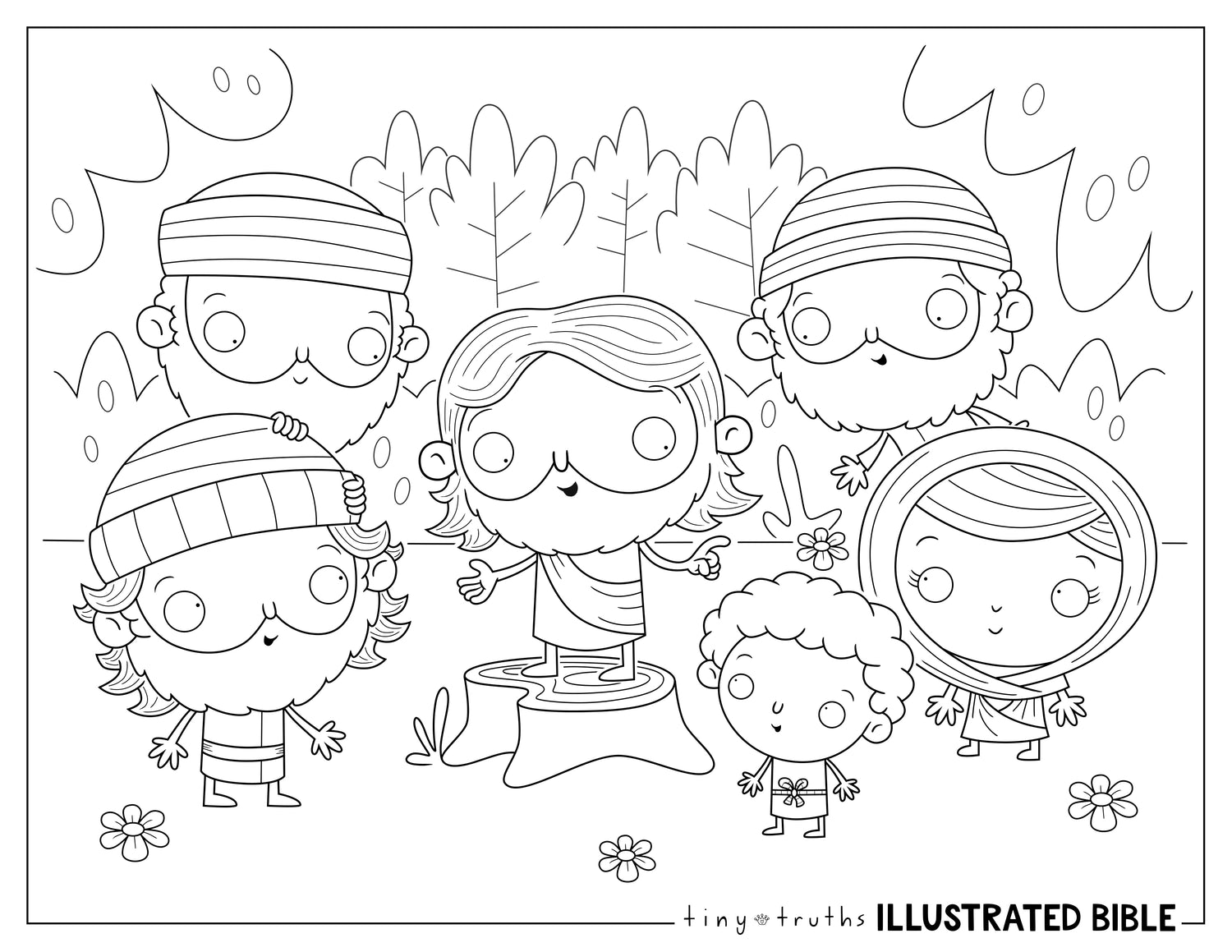 DIGITAL DOWNLOAD Tiny Truths New Testament Coloring Pages