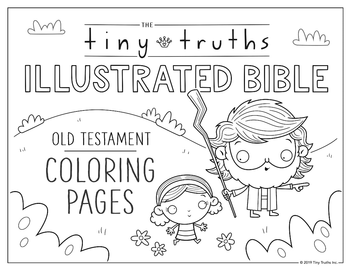 DIGITAL DOWNLOAD Tiny Truths 15 Old Testament Coloring Pages