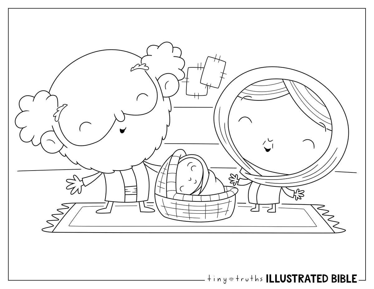 DIGITAL DOWNLOAD Tiny Truths 15 Old Testament Coloring Pages