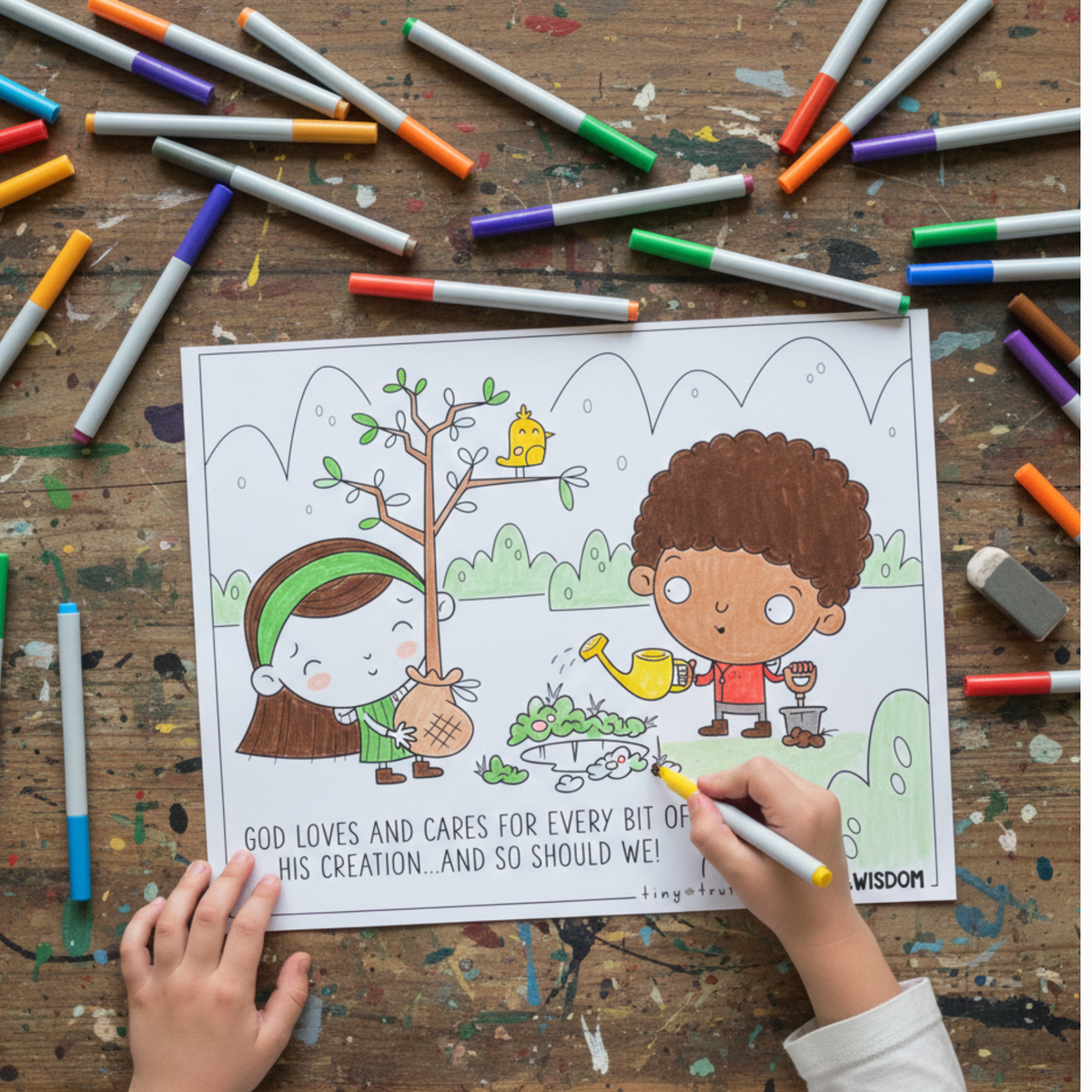DIGITAL DOWNLOAD Tiny Truths 15 New Testament Coloring Pages