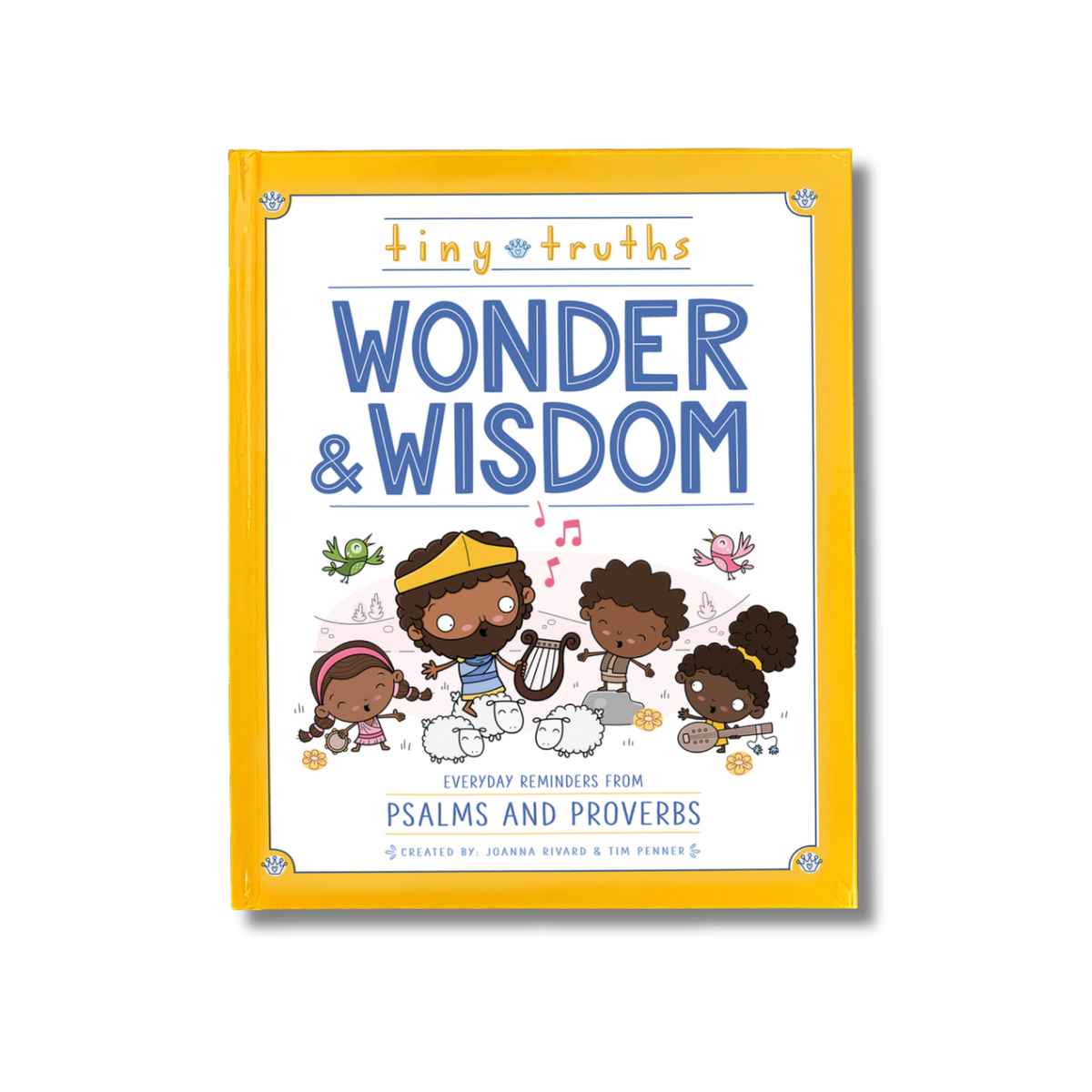 Book titled 'Wonder & Wisdom' with illustrations of children on a white background by CTA Christ to All & CTAKids.