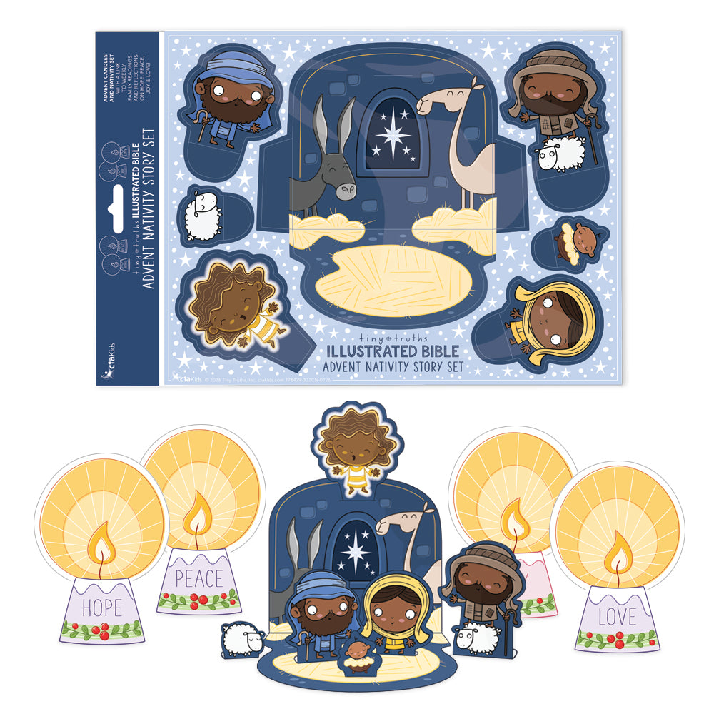 Tiny Truths Illustrated Bible Advent Nativity Story Set