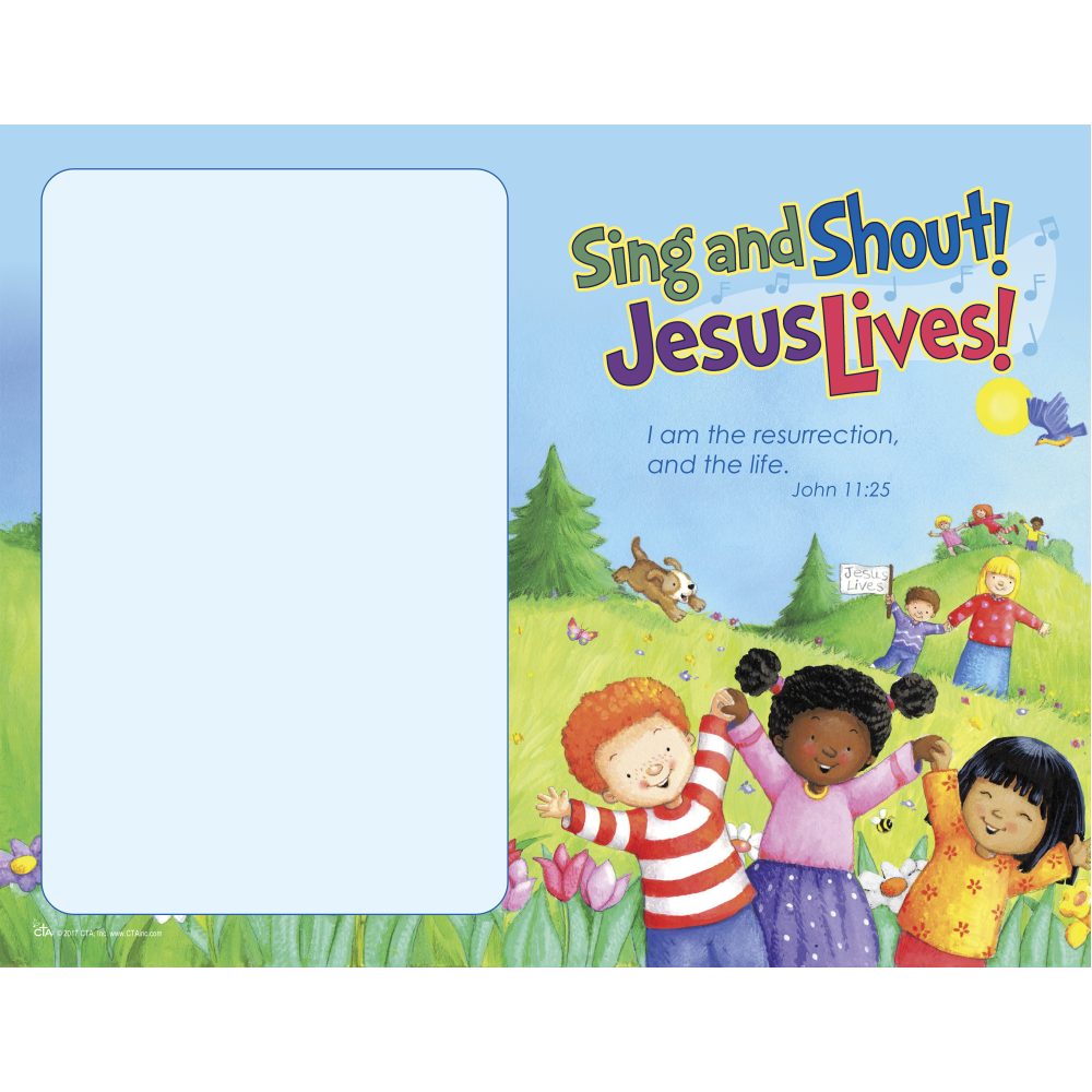 Sing and Shout Jesus Lives Bulletin or Event Cover for Easter