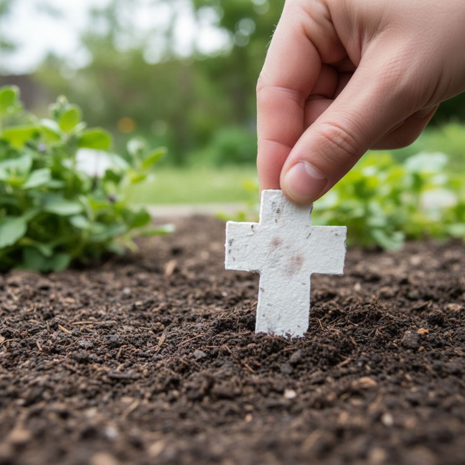 Thank You for Planting Seeds of Faith Bookmark with Plantable Seed Cross
