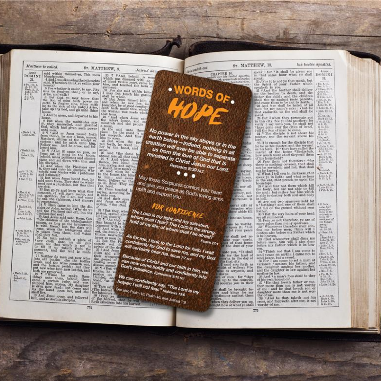 3" x 7" XL Scripture Reference Card - Words of Hope