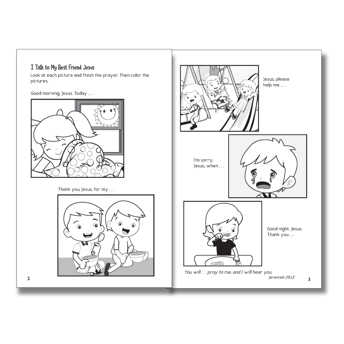 Gospel Fun for Little Ones Activity Booklet for Preschoolers - Walking with Jesus