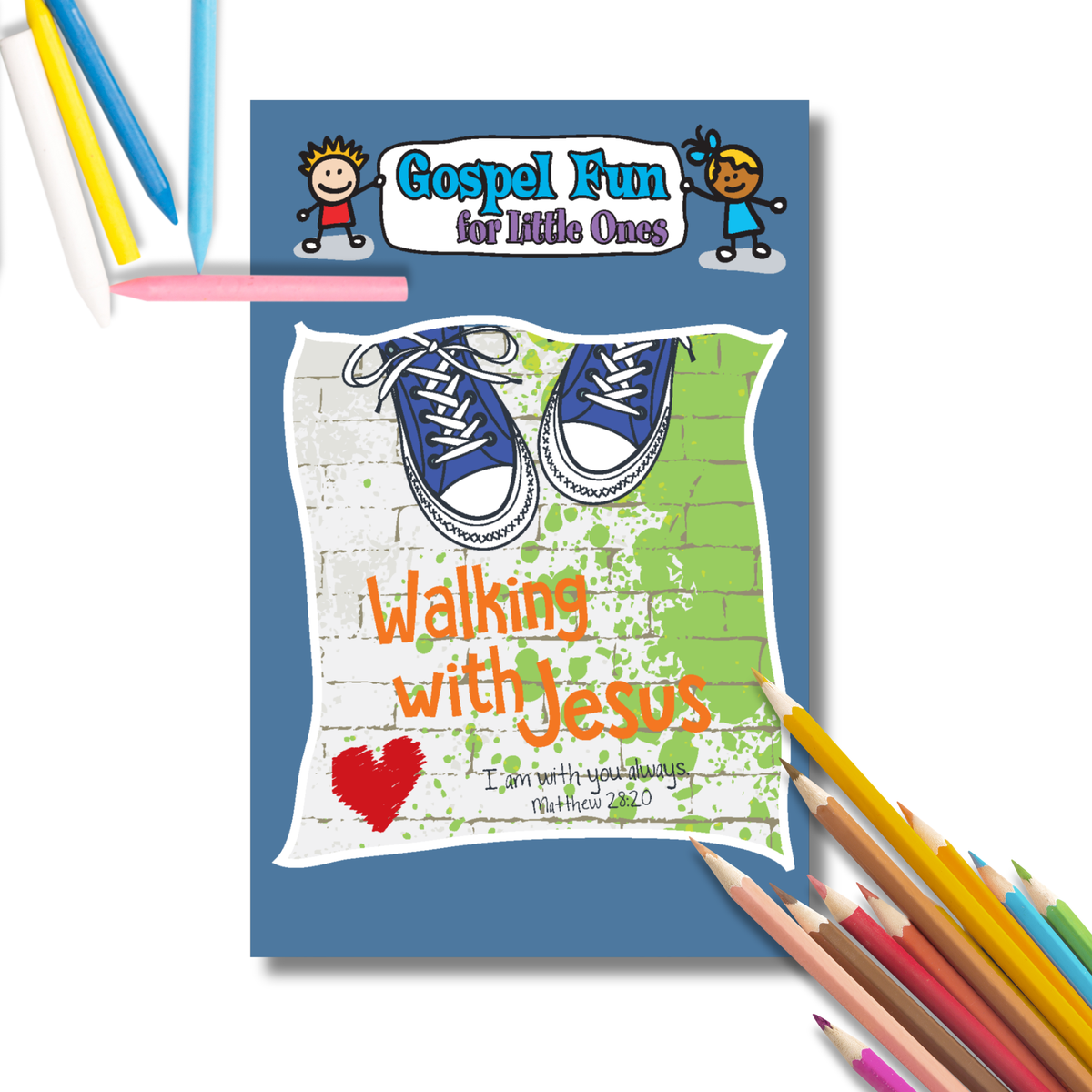 Gospel Fun for Little Ones Activity Booklet for Preschoolers - Walking with Jesus