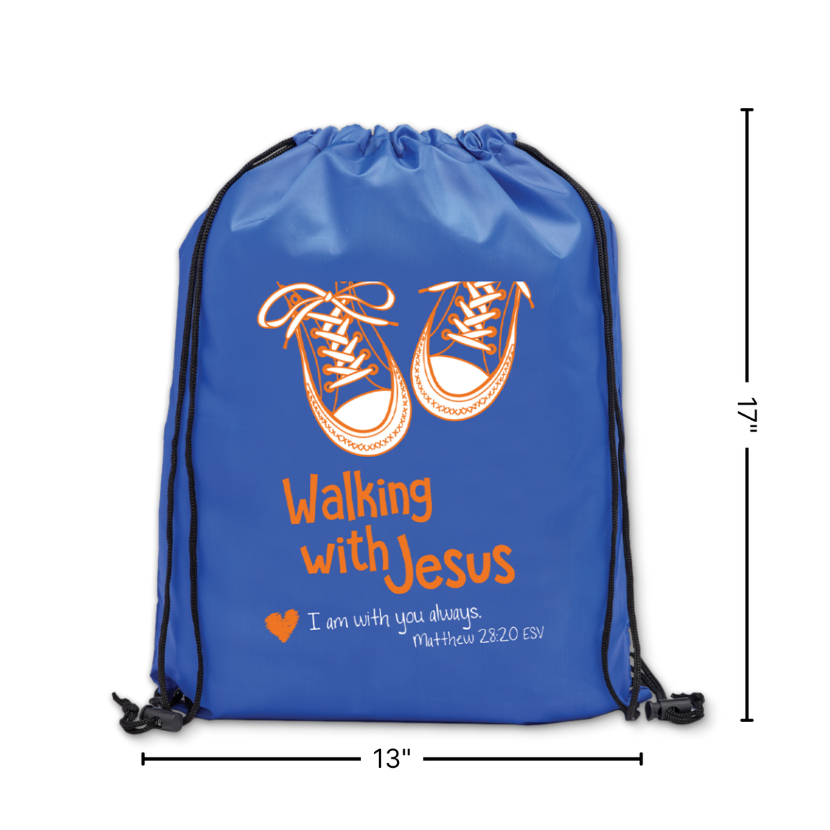 Drawstring Bag - Walking with Jesus