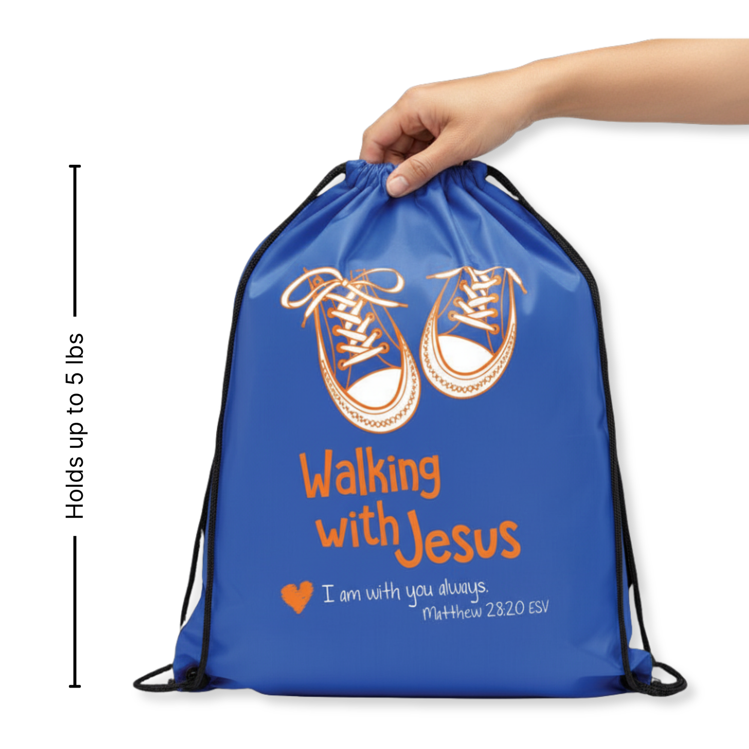 Drawstring Bag - Walking with Jesus