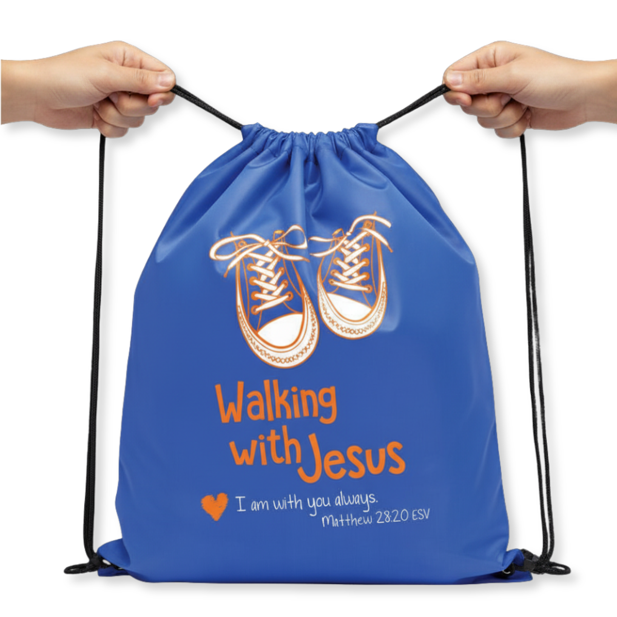 Drawstring Bag - Walking with Jesus