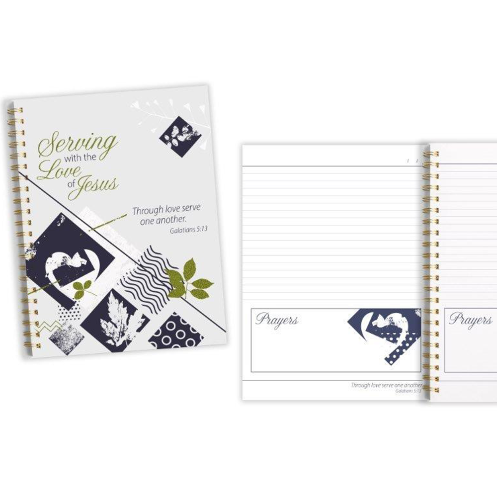 Serving with the Love of Jesus Lined Journal