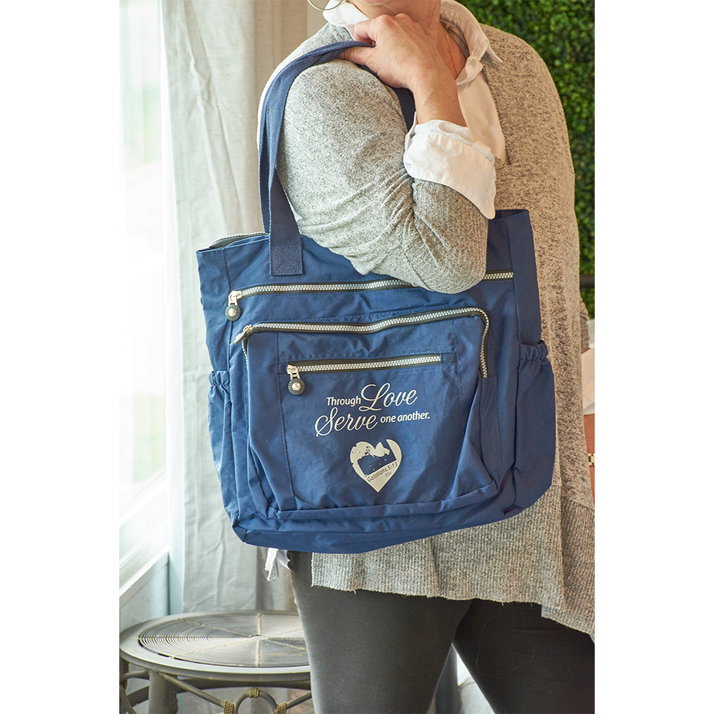 Through Love Serve One Another carry all bag