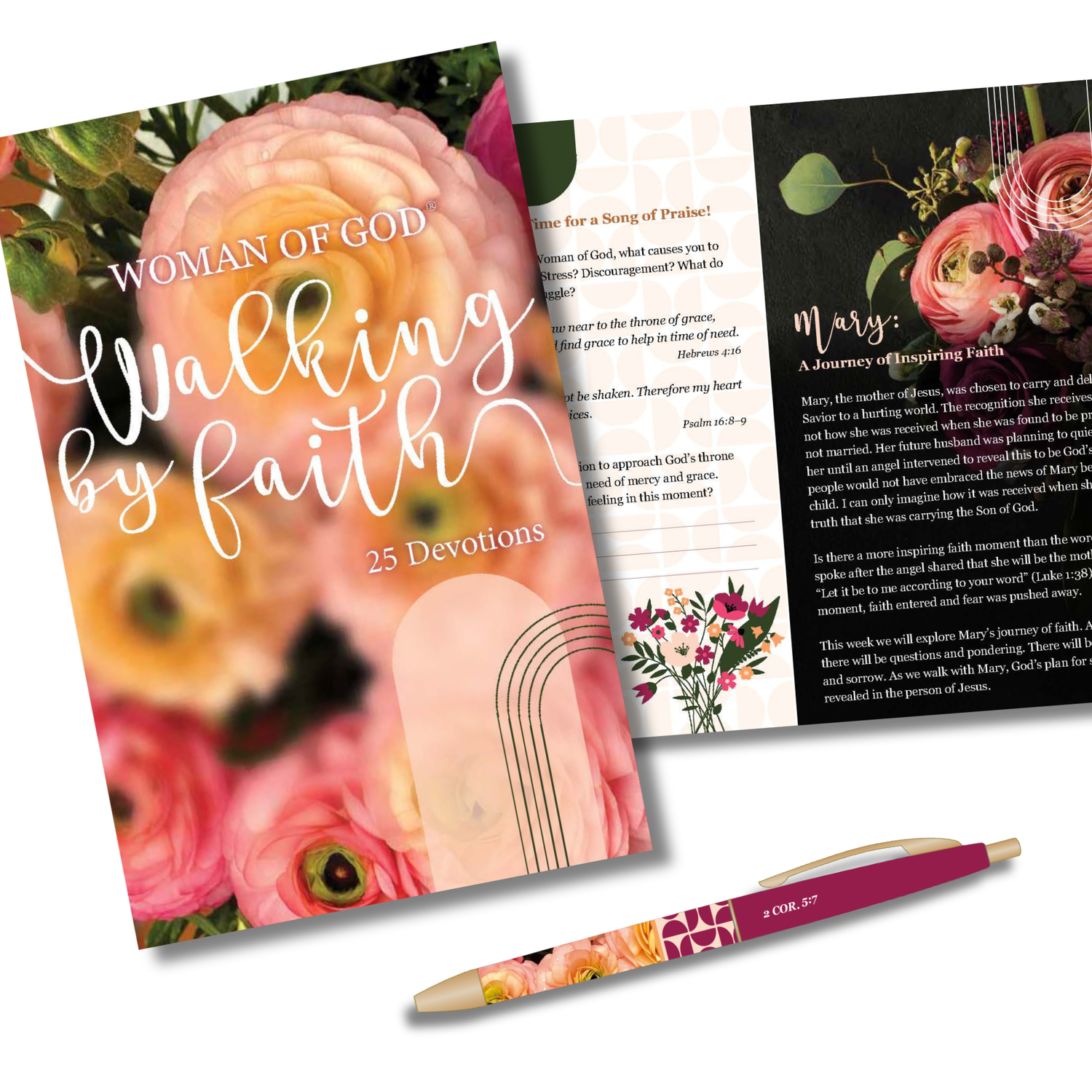 WRAPPED & READY® Full-Color Devotion Book & Pen Gift Set - Woman of God®