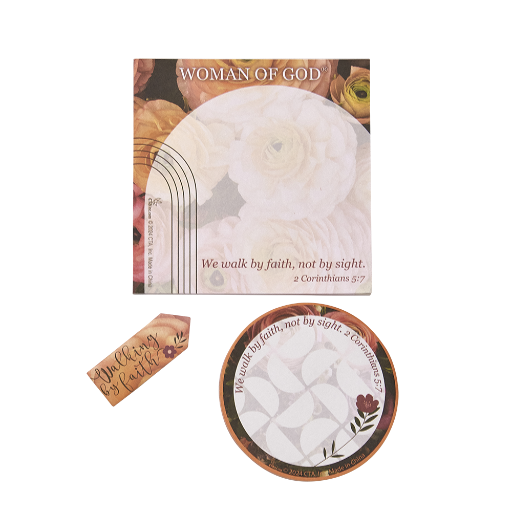 Woman of God: Walking by Faith Sticky Note Set