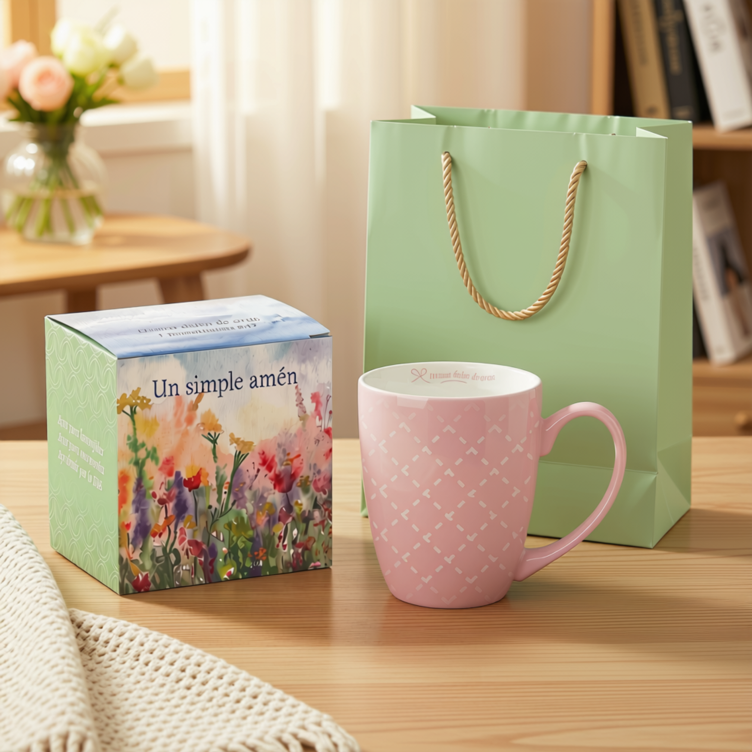 SPANISH Ceramic Mug in Gift Box - A Simple Amen
