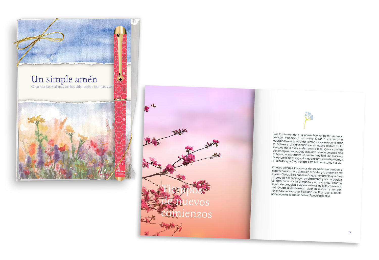 SPANISH Devotion Book & Pen Gift Set - A Simple Amen