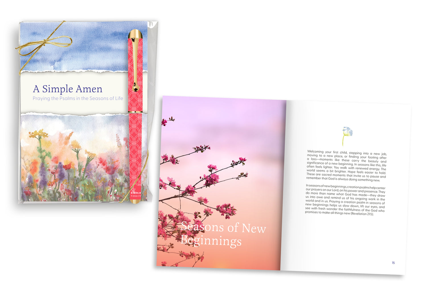 Devotion Book & Pen Gift Set - A Simple Amen