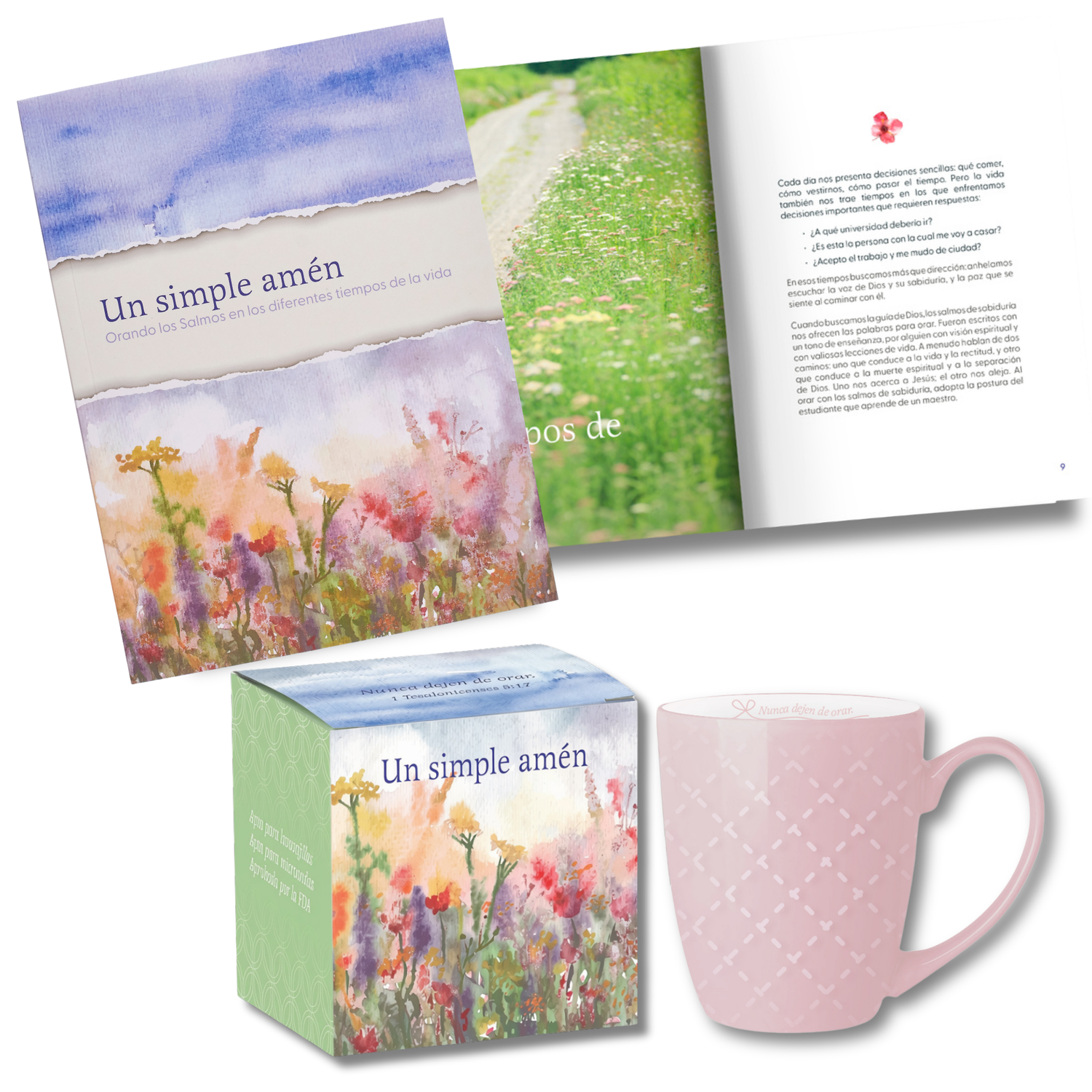 SPANISH Mug & Book Gift Set - A Simple Amen